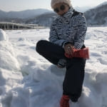 ストリームトレイル『Subtle Mr.Rain X1 Boots / Red』を履くHANAKO氏